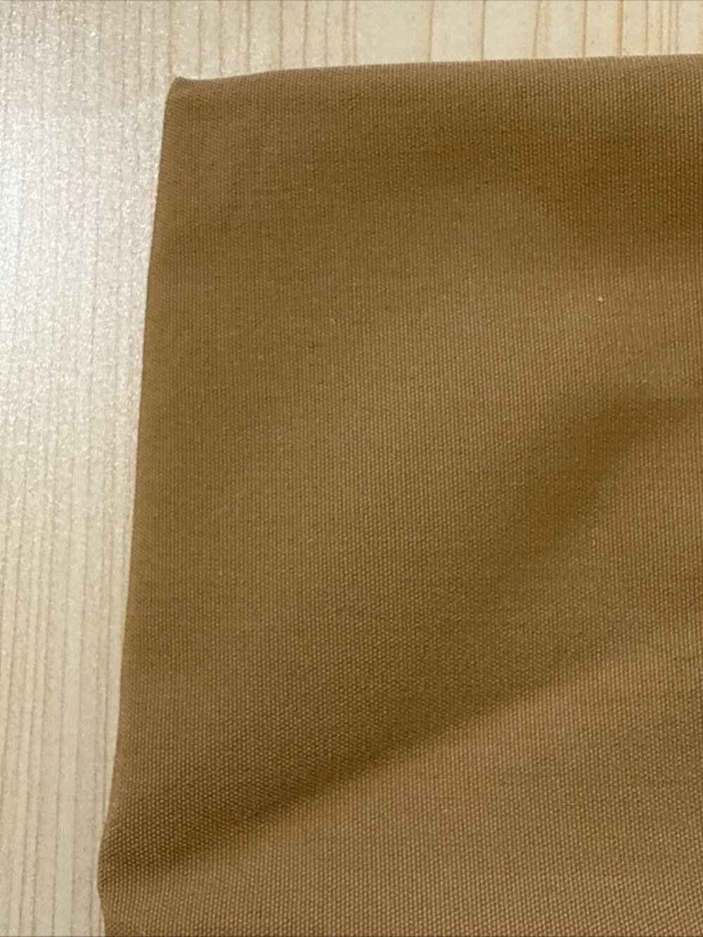 Fabric 1/2 yard x 56" Mustard Brown Canvas Like Heavy Texture - Picture 3 of 3